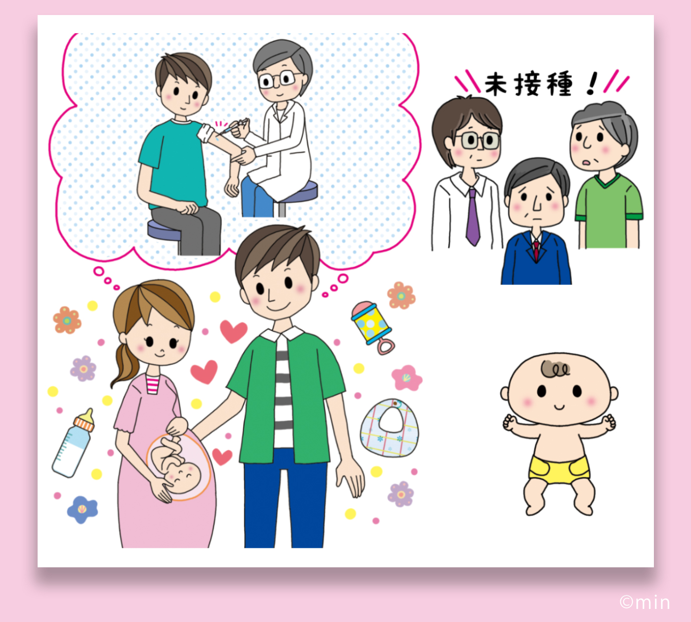 子ども ファミリー 家族 赤ちゃん 食育 妊婦 妊娠 医療関連のイラスト実績紹介 Illustrator Min Portfolio スパイスマシーン